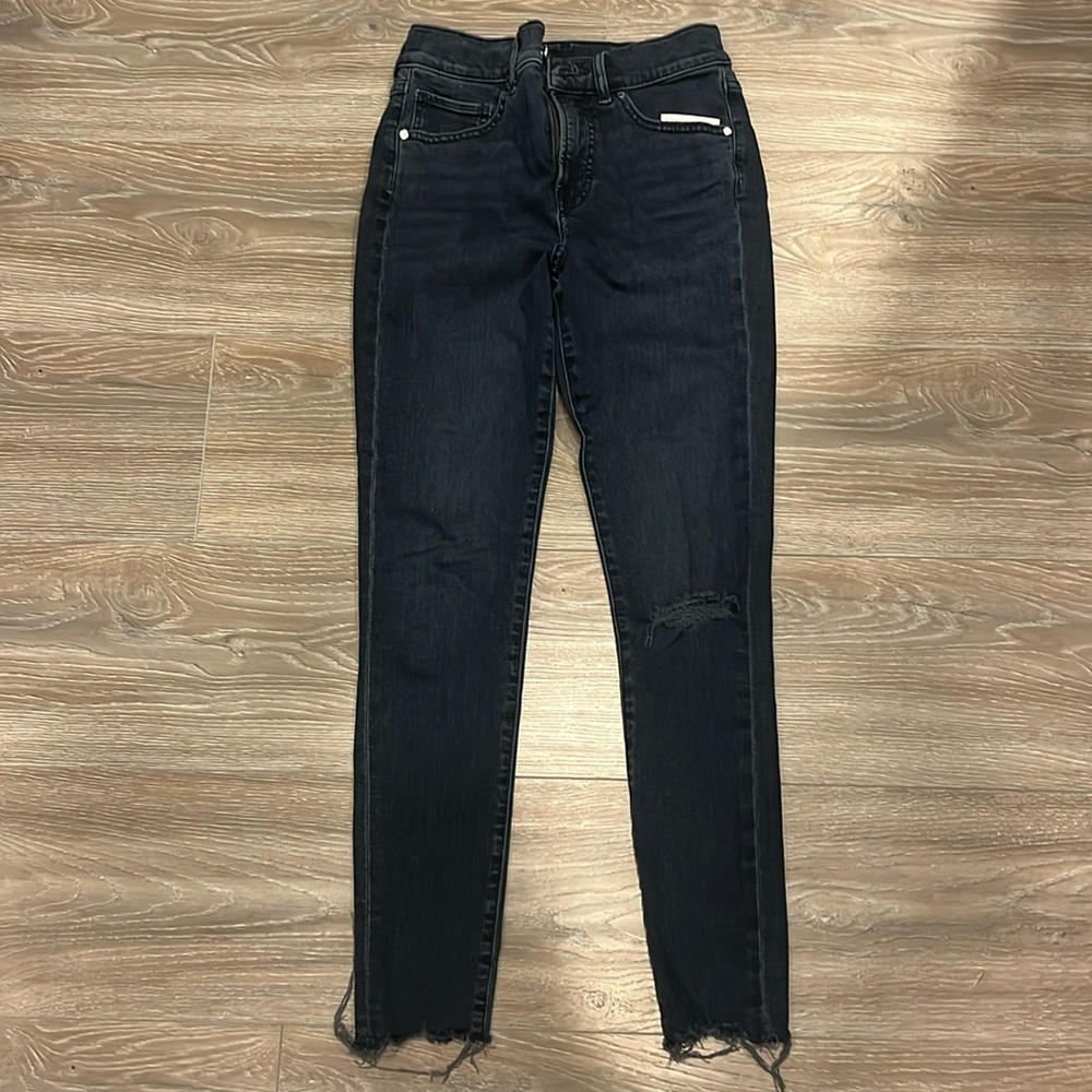 Express Skinny High Rise Dark Wash Jeans
